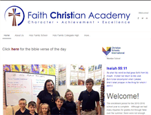 Tablet Screenshot of faithacademyashland.com